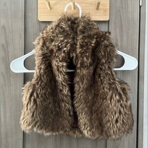 Vest Polo by Ralph Lauren Brown faux Fur